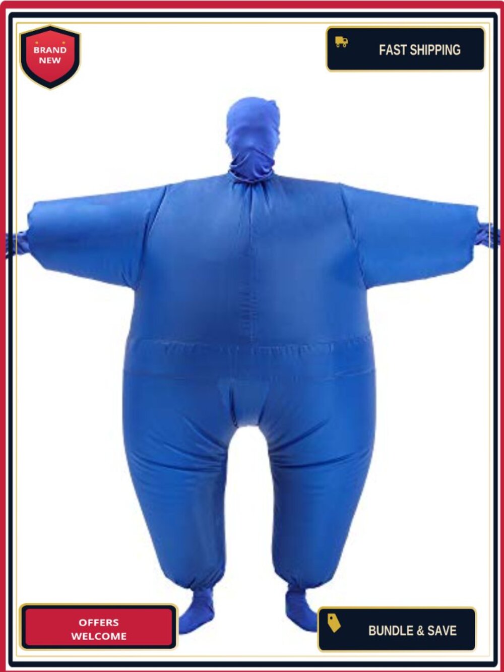 Inflatable Costume for Adults Blow Up Full Body Suit Jumpsuit with Fan